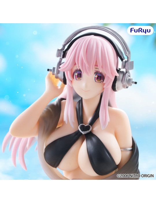 Furyu - Super Sonico - figure Noodle Stopper Super Sonico Swimsuit Black Color Ver.