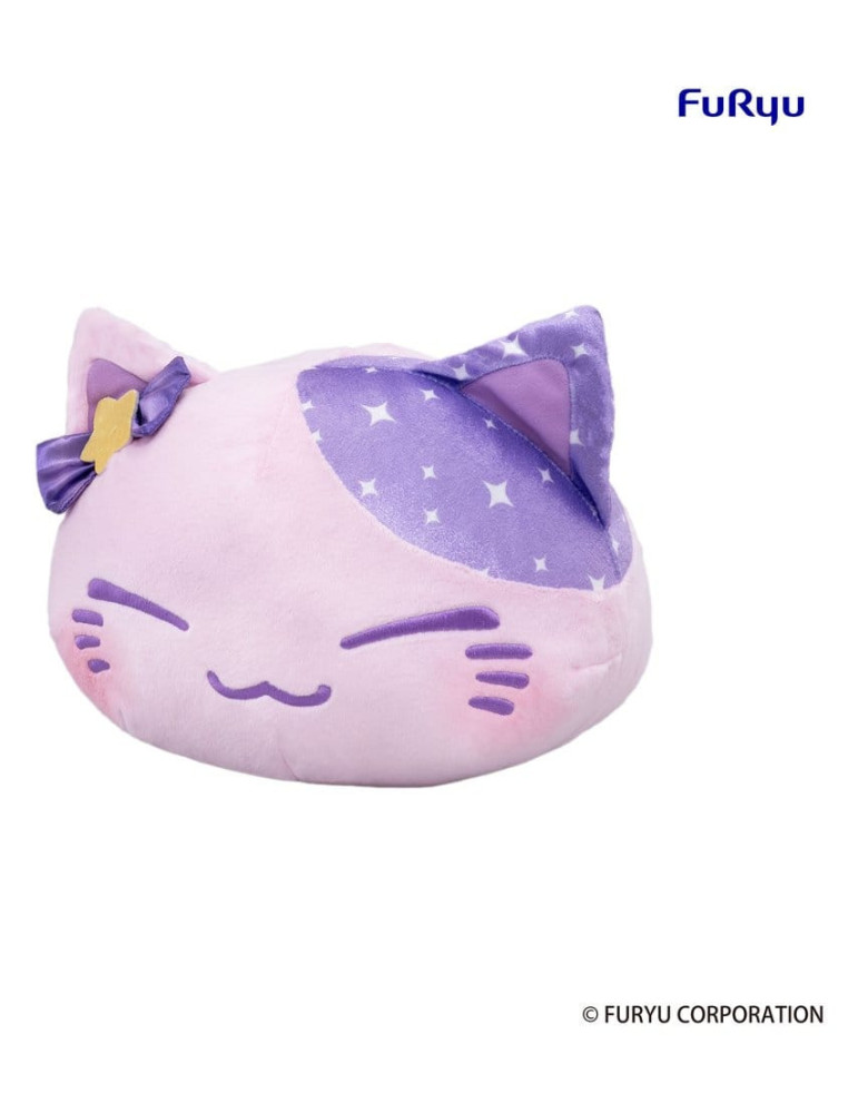 Nemuneko Cat Big Plush Purple