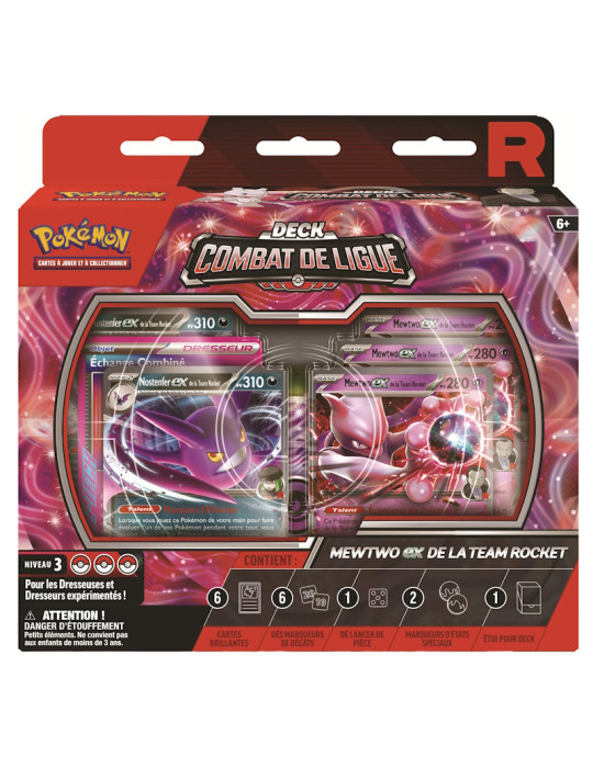 Pokémon Deck Combat Mewtwo ex de la Team Rocket (FR)