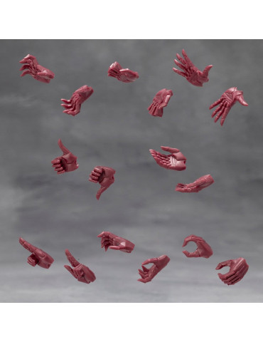 Kotobukiya - Megalomaria Unlimited Universe - Accessory Set Ex Hand Unit Male Type A Red Ver.