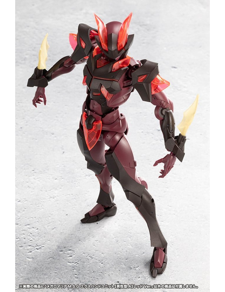 Kotobukiya - Megalomaria Unlimited Universe - Accessory Set Ex Hand Unit Male Type A Red Ver.