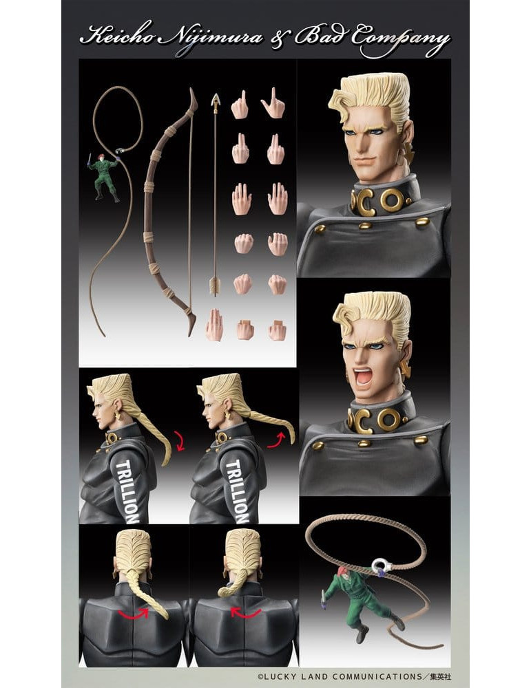 Medicos Entertainment - JoJo's Bizarre Adventure: Diamond Is Unbreakable - figurine Keicho Nijimura & Bad Company