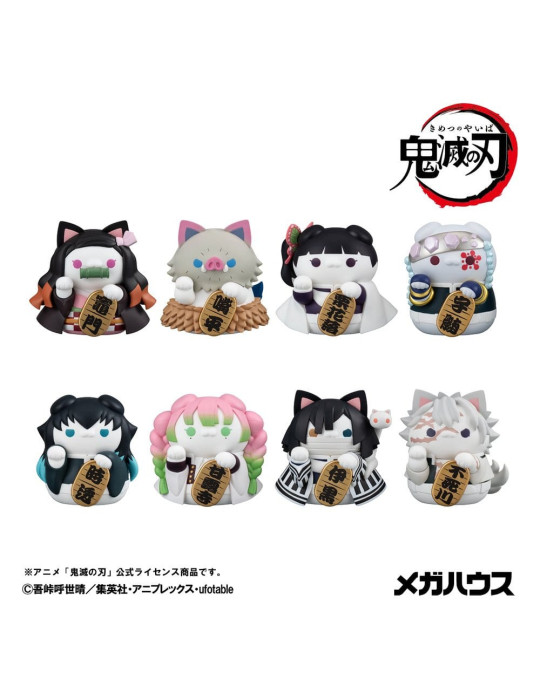 Megahouse - Demon Slayer: Kimetsu no Yaiba Mega Cat Project - mini-figures Demon Slayer Fortune Cats ver. 02