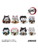 Megahouse - Demon Slayer: Kimetsu no Yaiba Mega Cat Project - mini-figurines Demon Slayer Fortune Cats ver. 02