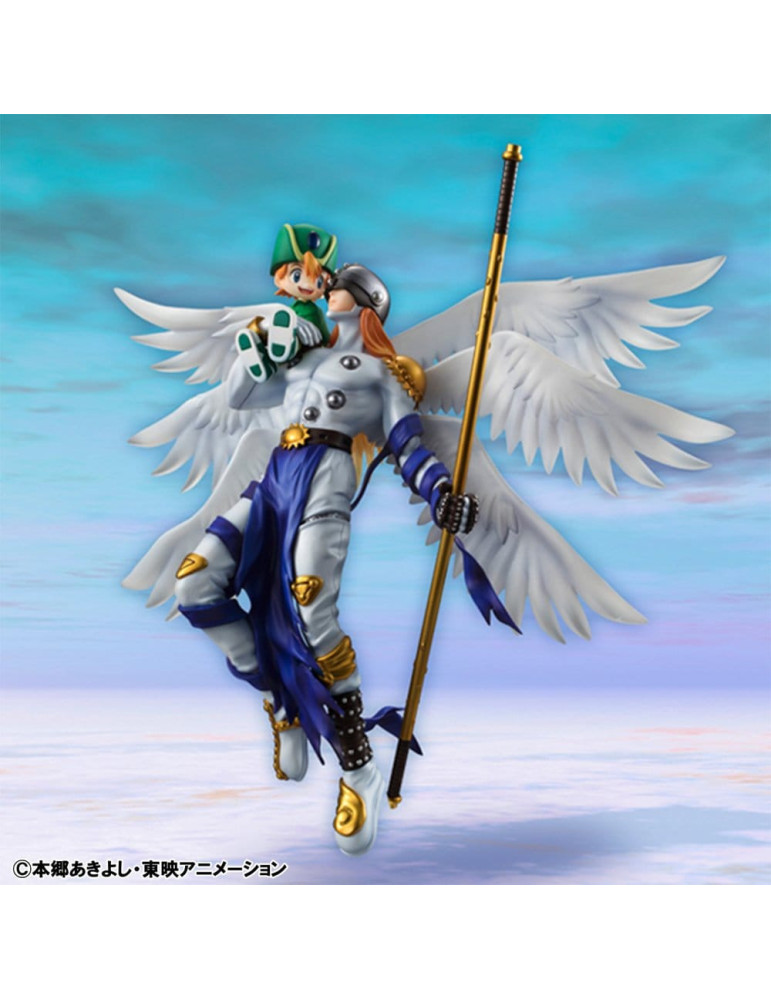 Megahouse - Digimon Adventure - figurine Angemon & Takeru Takaishi
