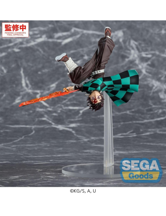Sega - Demon Slayer: Kimetsu no Yaiba - figurine Luminasta Tanjiro Kamado Hinokami Kagura Setting Sun Transformation