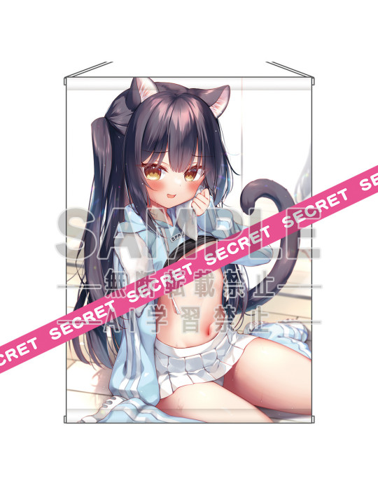 itiri Original Illustration Muboubi Neko-chan Dokidoki X-rated Tapestry