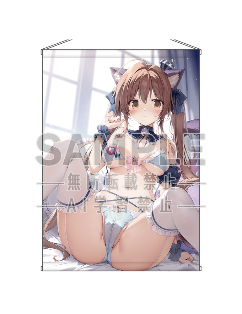 karory Original Illustration Nekomimi Kanon-chan Tapestry B1
