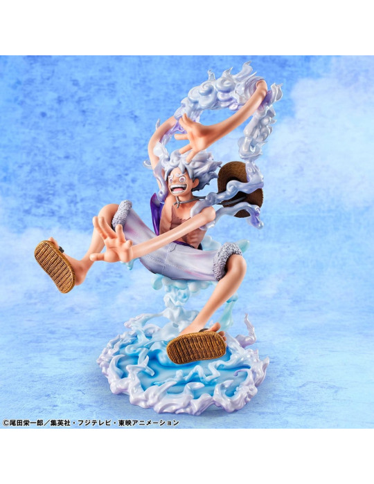 Megahouse - One Piece - figurine Portrait.Of.Pirates "Evolutionary History" Monkey D. Luffy "Gear Fifth"