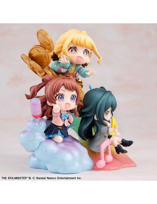 Megahouse - Gakuen Idolmaster - figure FigUnity Fujita Kotone, Hanami Saki & Tsukimura Temari