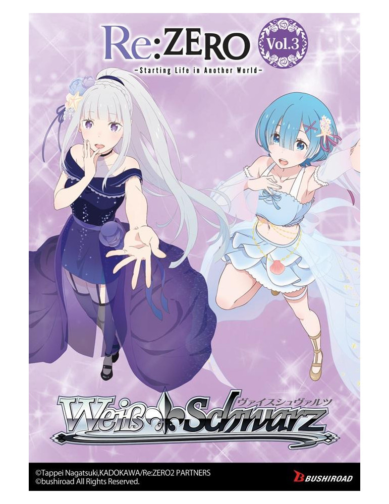 Weiss Schwarz Boîte de 12 Boosters  Re:ZERO -Starting Life in Another World- Vol.3 (EN)