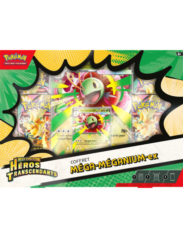 Pokémon Coffret Héros Transcendants : Méga-Méganium-ex (FR)