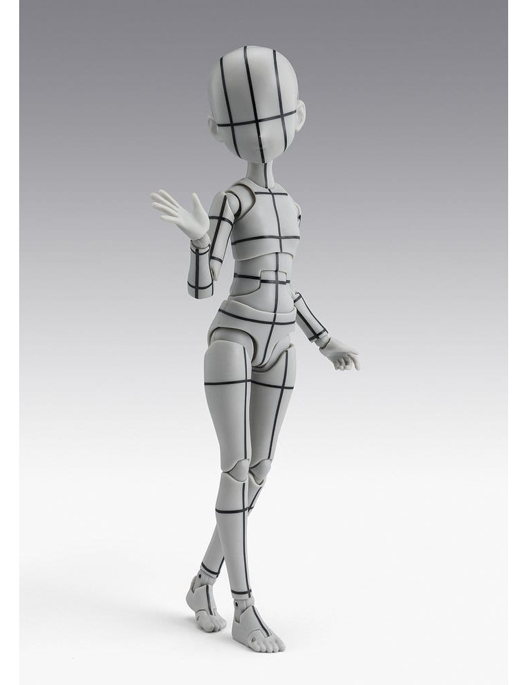 Bandai - figure S.H.Figuarts Body-Chan -Ken Sugimori- Edition -Wireframe- (Gray Color Ver.)