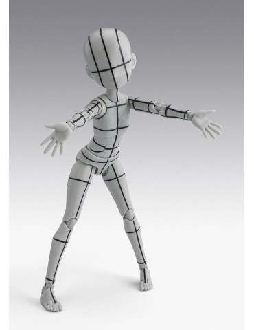 Bandai - figure S.H.Figuarts Body-Chan -Ken Sugimori- Edition -Wireframe- (Gray Color Ver.) 2