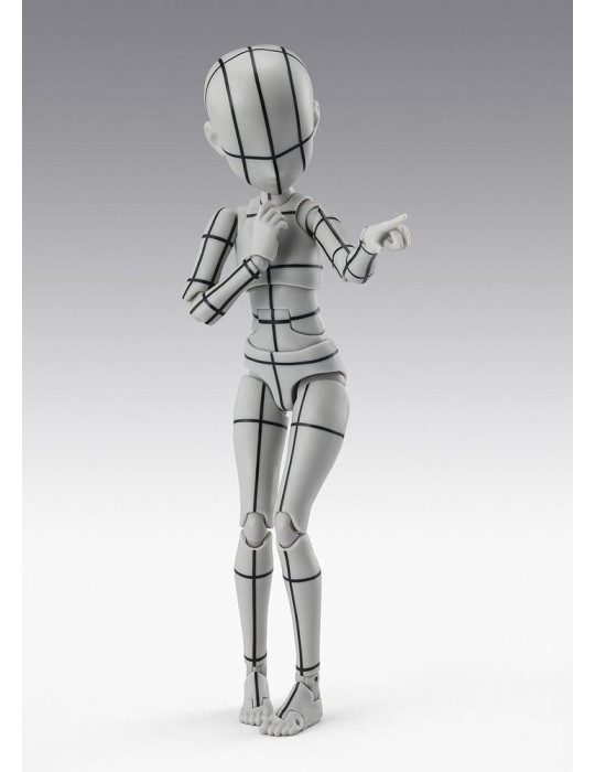 Bandai - figure S.H.Figuarts Body-Chan -Ken Sugimori- Edition -Wireframe- (Gray Color Ver.)