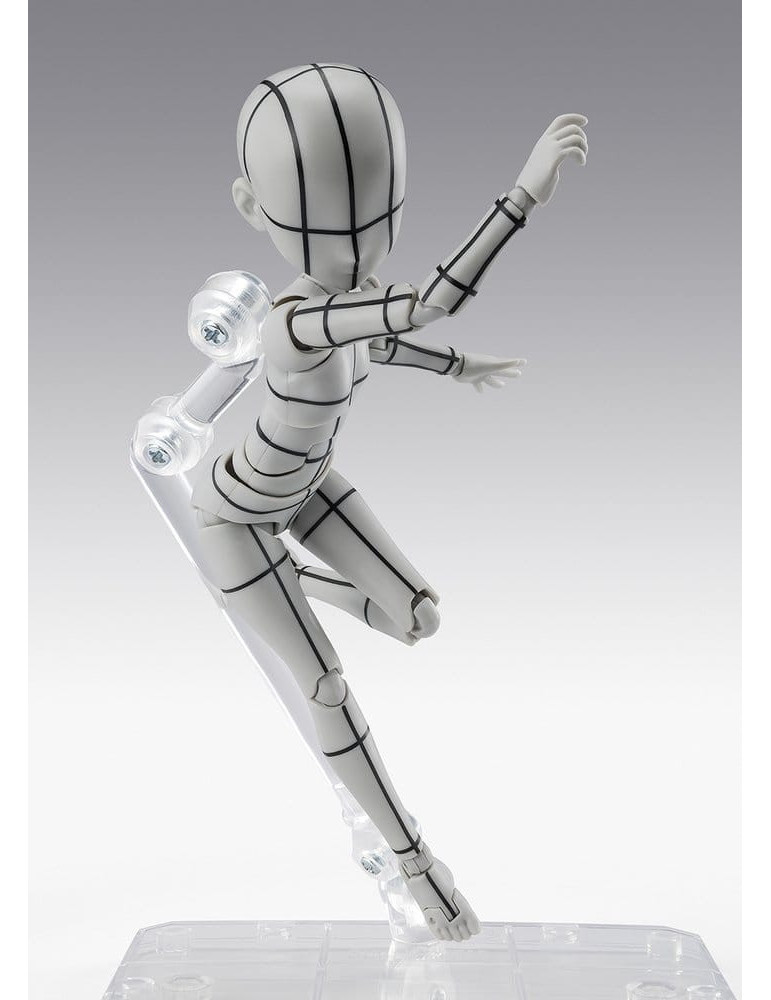 Bandai - figurine S.H.Figuarts Body-Chan -Ken Sugimori- Edition -Wireframe- (Gray Color Ver.)