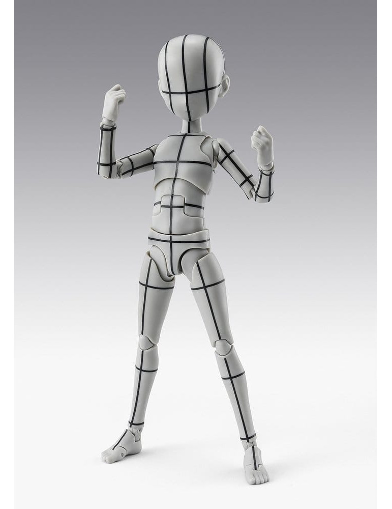 Bandai - figure S.H.Figuarts Body-Kun -Ken Sugimori- Edition -Wireframe- (Gray Color Ver.)