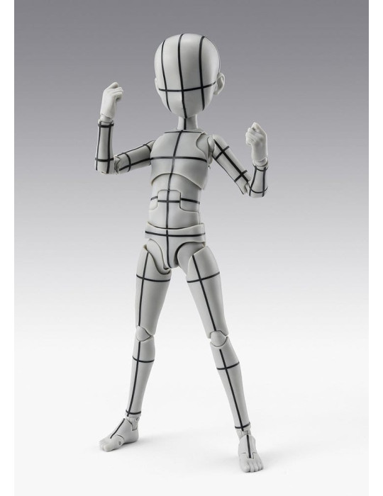 Bandai - figure S.H.Figuarts Body-Kun -Ken Sugimori- Edition -Wireframe- (Gray Color Ver.)