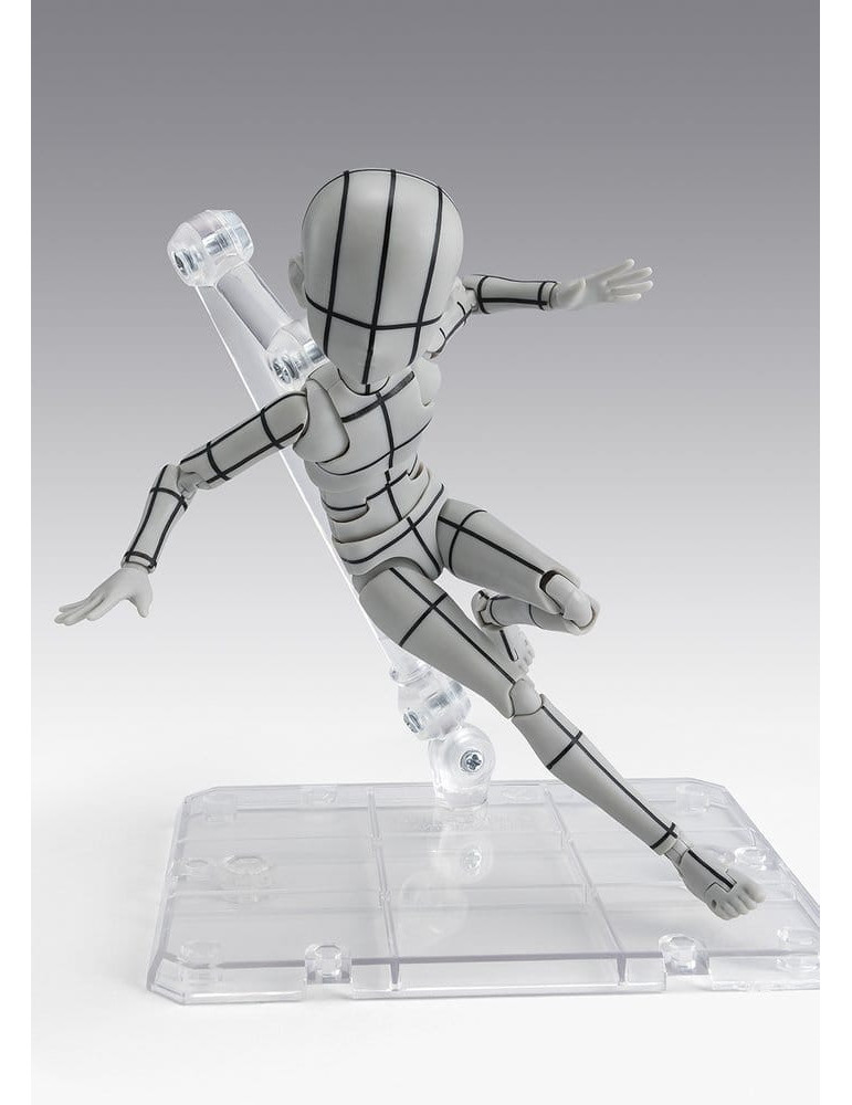 Bandai - figure S.H.Figuarts Body-Kun -Ken Sugimori- Edition -Wireframe- (Gray Color Ver.)