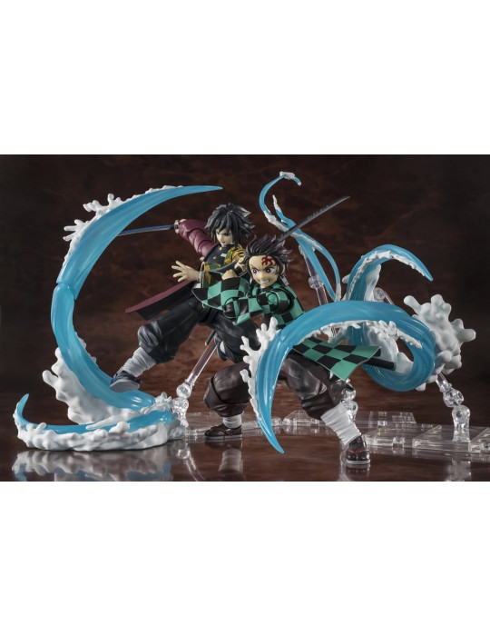 Bandai - Demon Slayer: Kimetsu no Yaiba - S.H. Figuarts Tanjiro Kamado & Giyu Tomioka Water Breathing Option Parts Set