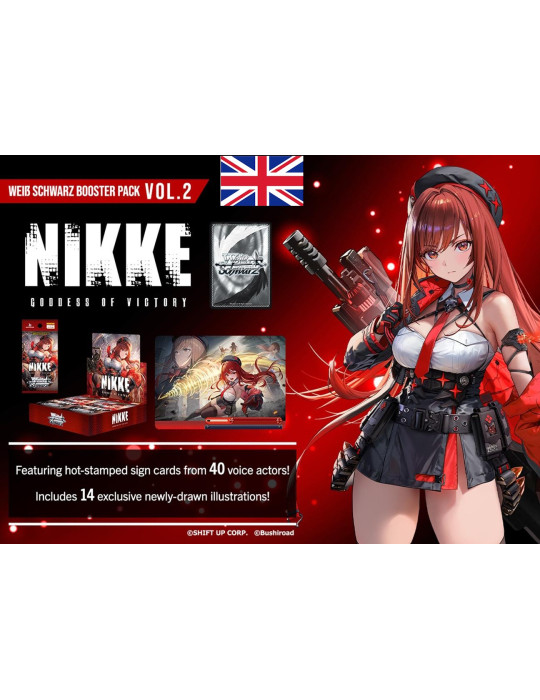 Weiss Schwarz Display of 10 Boosters GODDESS OF VICTORY: NIKKE Vol.2 (EN)