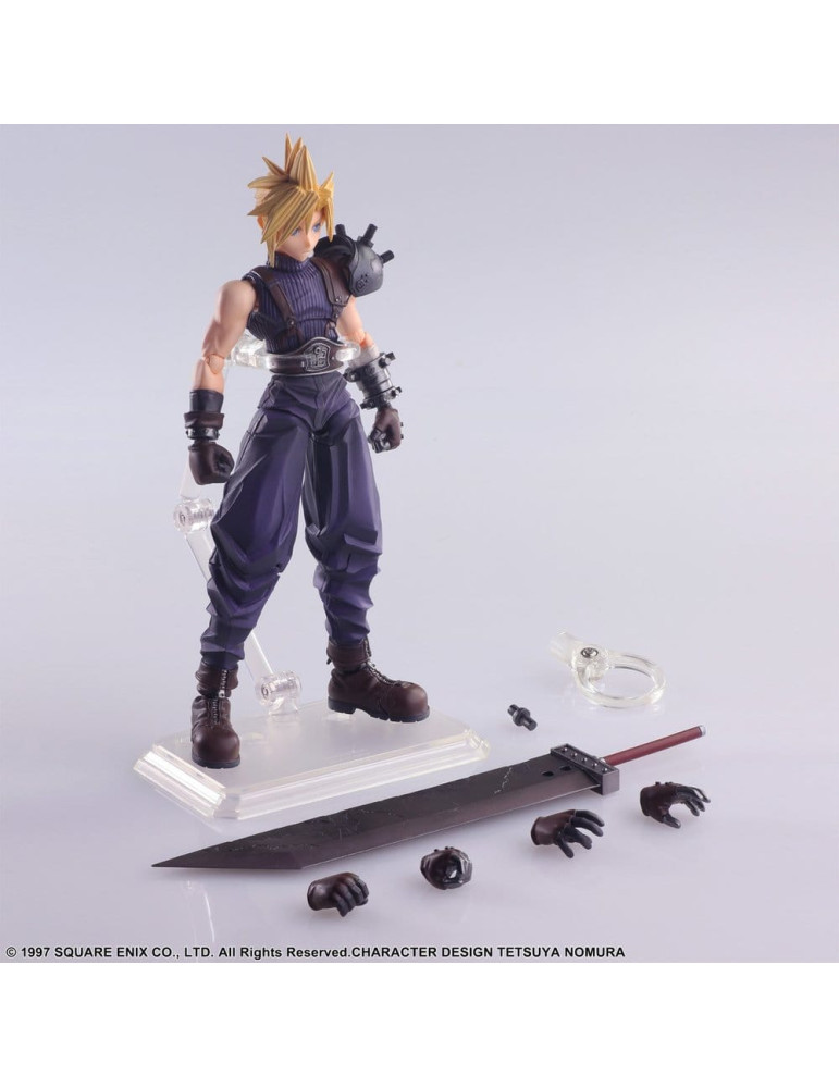 Final Fantasy VII Bring Arts Action Figure Cloud Strife Digital Plus Edition 15 cm Square-Enix