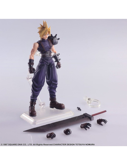 Final Fantasy VII figurine Bring Arts Cloud Strife Digital Plus Edition 15 cm Square-Enix