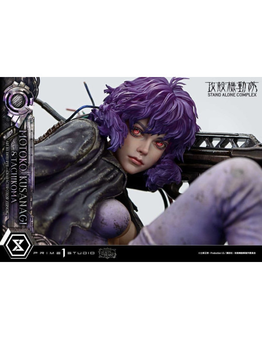 Ghost in the Shell Statue 1/4 Motoko Kusanagi & Tachikoma Character color Art by Entei Ryu Bonus Version 53 cm Prime 1 Studio