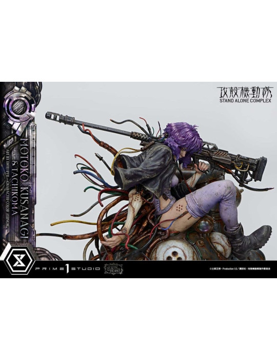 Ghost in the Shell Statue 1/4 Motoko Kusanagi & Tachikoma Character color Art by Entei Ryu Bonus Version 53 cm Prime 1 Studio