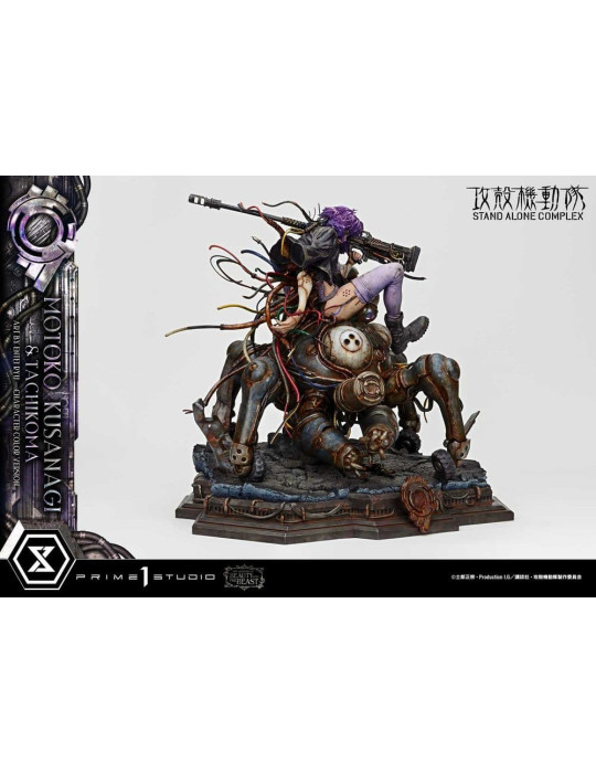 Ghost in the Shell Statue 1/4 Motoko Kusanagi & Tachikoma Character color Art by Entei Ryu 53 cm Prime 1 Studio