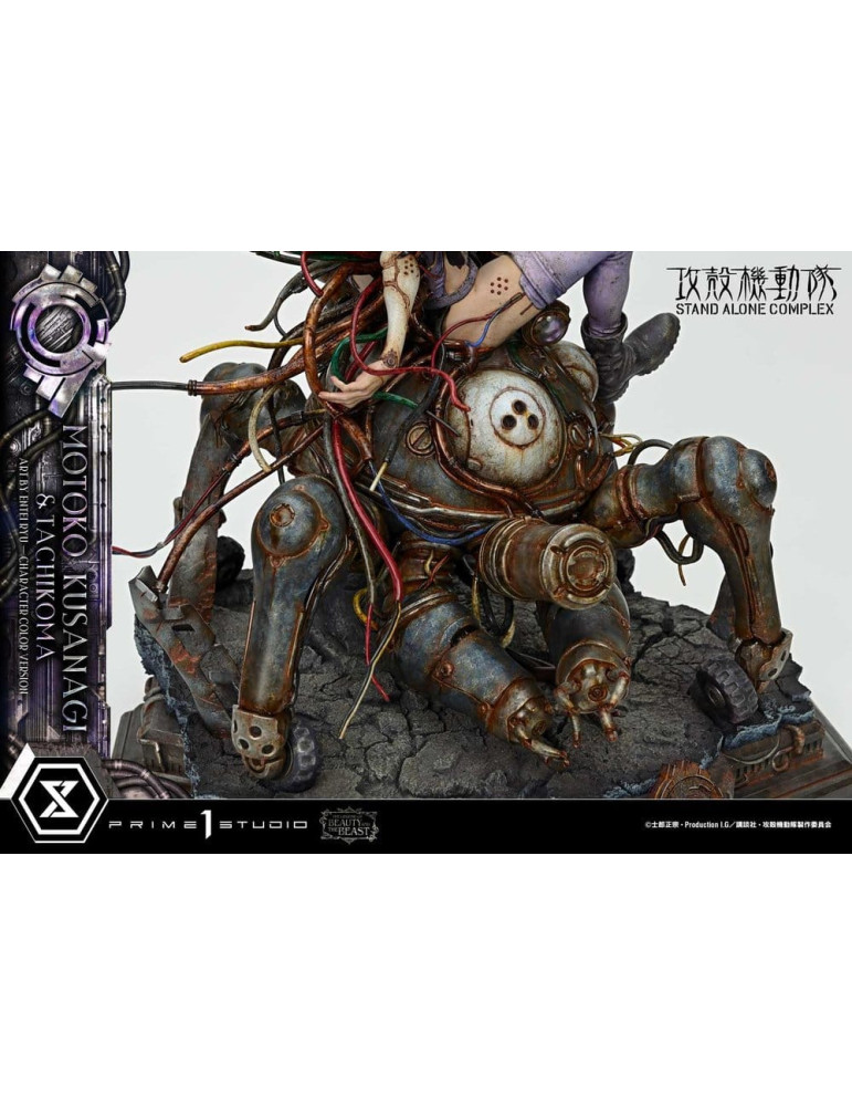 Ghost in the Shell Statue 1/4 Motoko Kusanagi & Tachikoma Character color Art by Entei Ryu 53 cm Prime 1 Studio