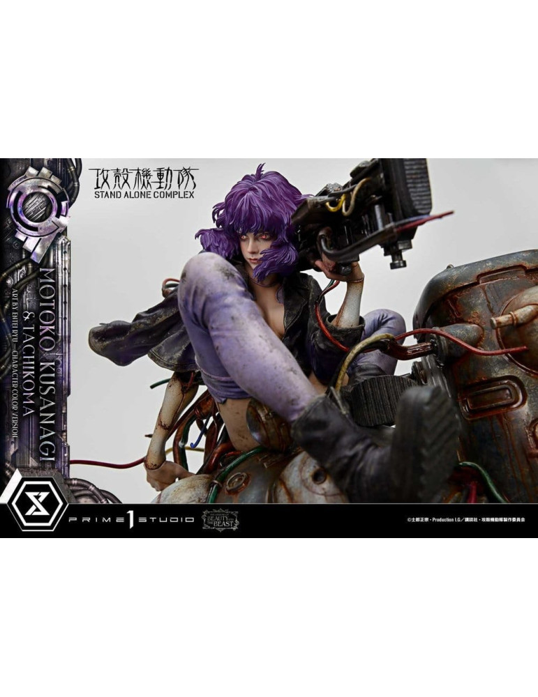 Ghost in the Shell Statue 1/4 Motoko Kusanagi & Tachikoma Character color Art by Entei Ryu 53 cm Prime 1 Studio