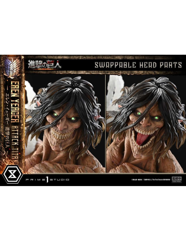 Attack on Titan Ultimate Diorama Masterline Statue Eren Yeager Attack Titan 81 cm Prime 1 Studio