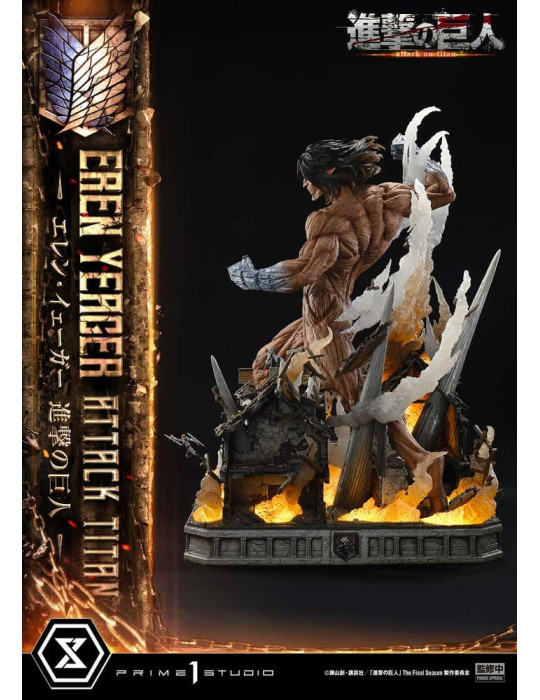 Attack on Titan Ultimate Diorama Masterline Statue Eren Yeager Attack Titan 81 cm Prime 1 Studio