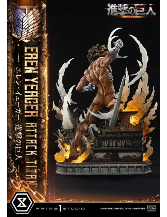 Attack on Titan Ultimate Diorama Masterline Statue Eren Yeager Attack Titan 81 cm Prime 1 Studio