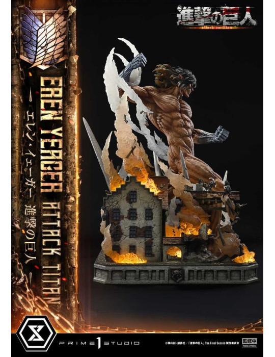 Attack on Titan Ultimate Diorama Masterline Statue Eren Yeager Attack Titan 81 cm Prime 1 Studio