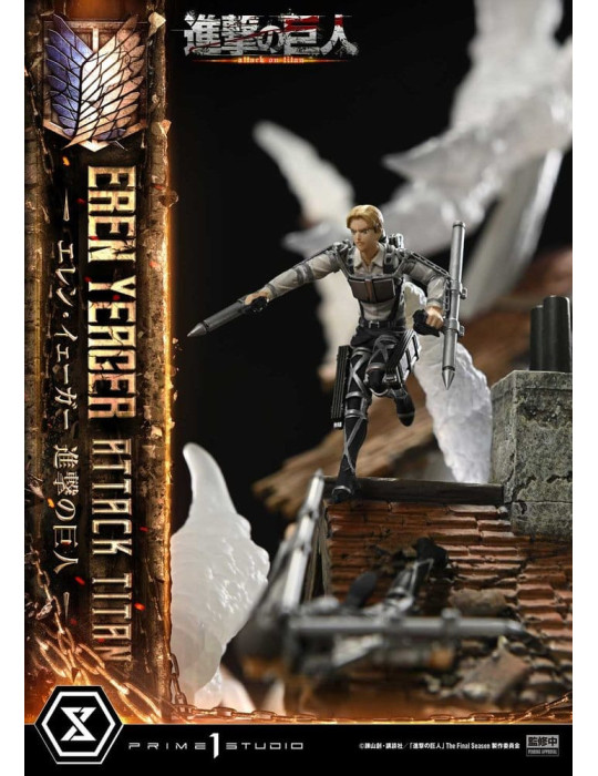Attack on Titan Ultimate Diorama Masterline Statue Eren Yeager Attack Titan 81 cm Prime 1 Studio