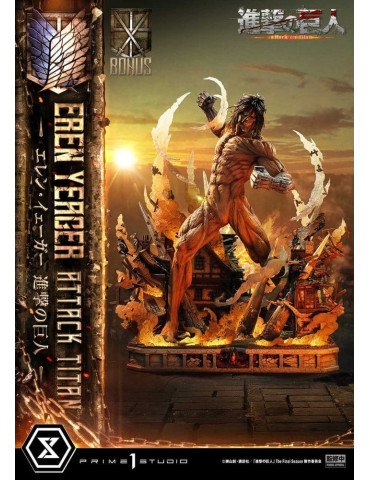 Attack on Titan Ultimate Diorama Masterline Statue Eren Yeager Attack Titan Bonus Version 81 cm Prime 1 Studio 2