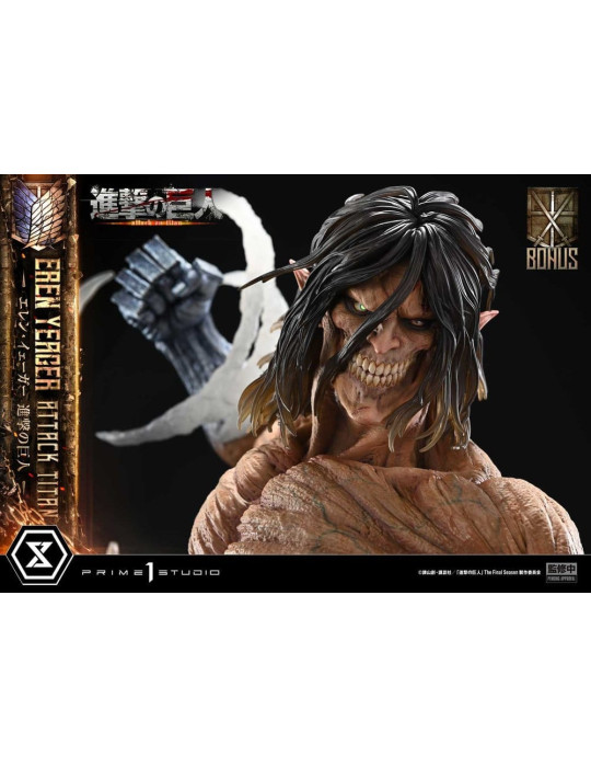 Attack on Titan Ultimate Diorama Masterline Statue Eren Yeager Attack Titan Bonus Version 81 cm Prime 1 Studio
