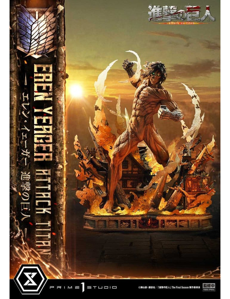 Attack on Titan Ultimate Diorama Masterline Statue Eren Yeager Attack Titan Bonus Version 81 cm Prime 1 Studio