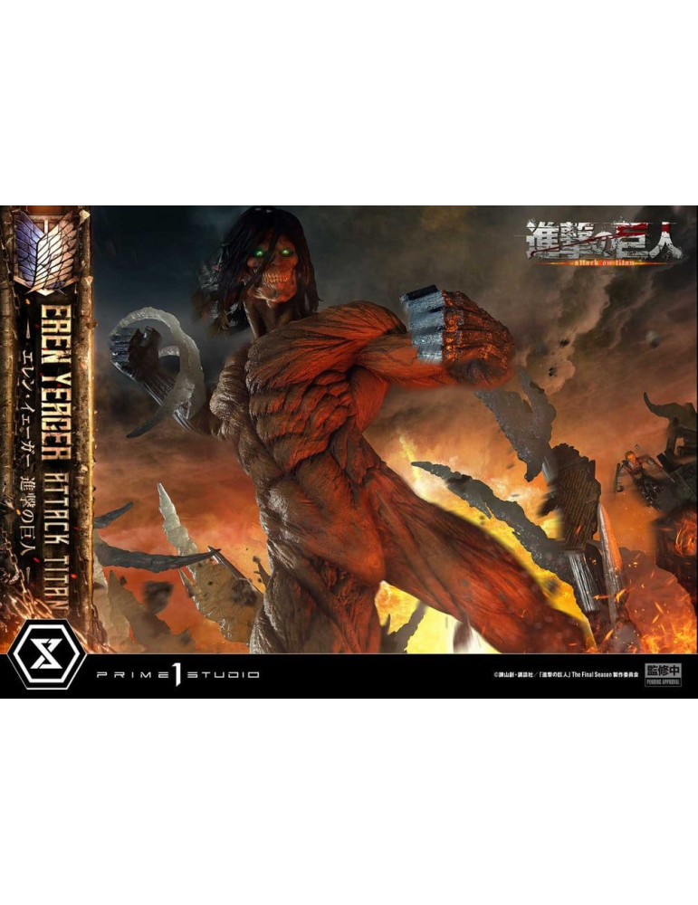 Attack on Titan Ultimate Diorama Masterline Statue Eren Yeager Attack Titan Bonus Version 81 cm Prime 1 Studio