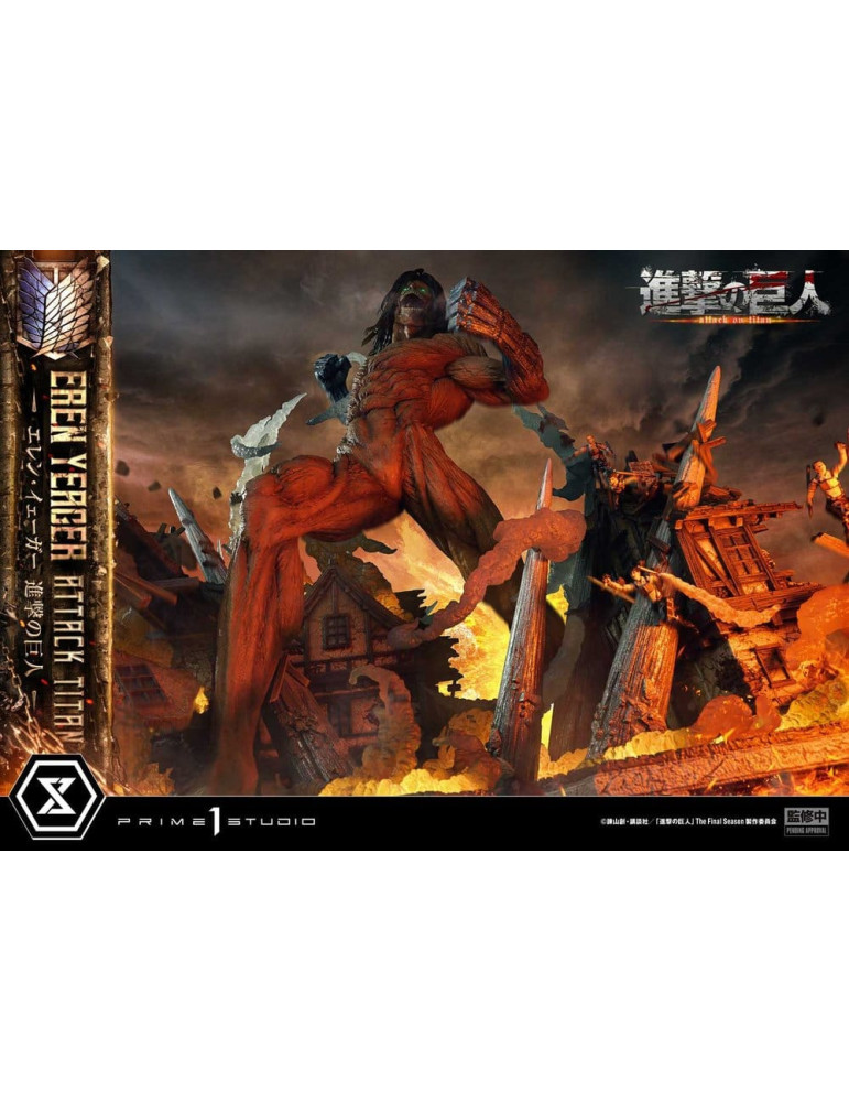 Attack on Titan Ultimate Diorama Masterline Statue Eren Yeager Attack Titan Bonus Version 81 cm Prime 1 Studio