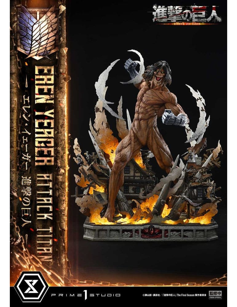 Attack on Titan Ultimate Diorama Masterline Statue Eren Yeager Attack Titan Bonus Version 81 cm Prime 1 Studio