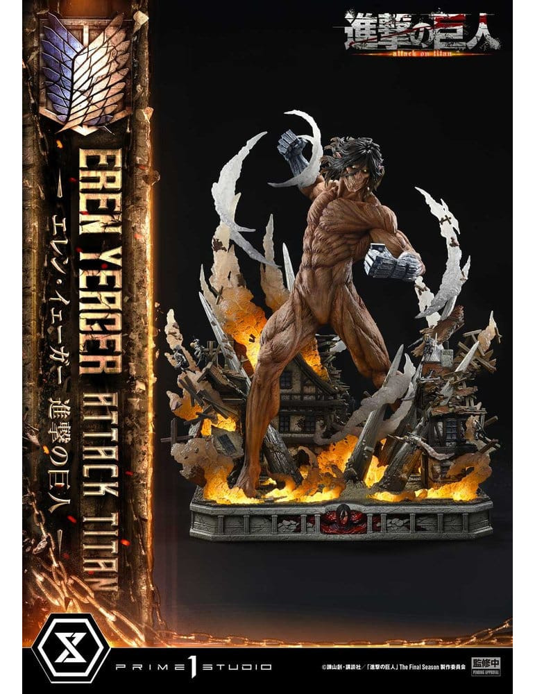 Attack on Titan Ultimate Diorama Masterline Statue Eren Yeager Attack Titan Bonus Version 81 cm Prime 1 Studio