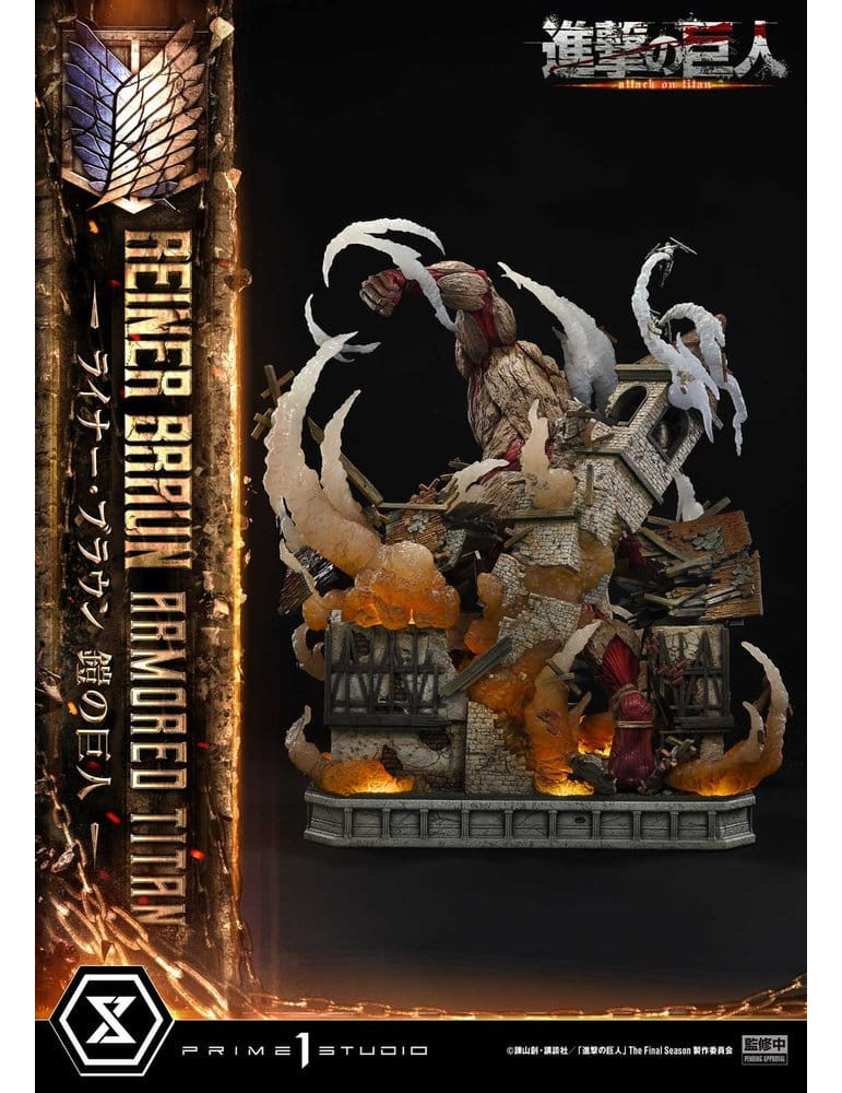Attack on Titan Ultimate Diorama Masterline Statue Reiner Braun Armored Titan 75 cm Prime 1 Studio