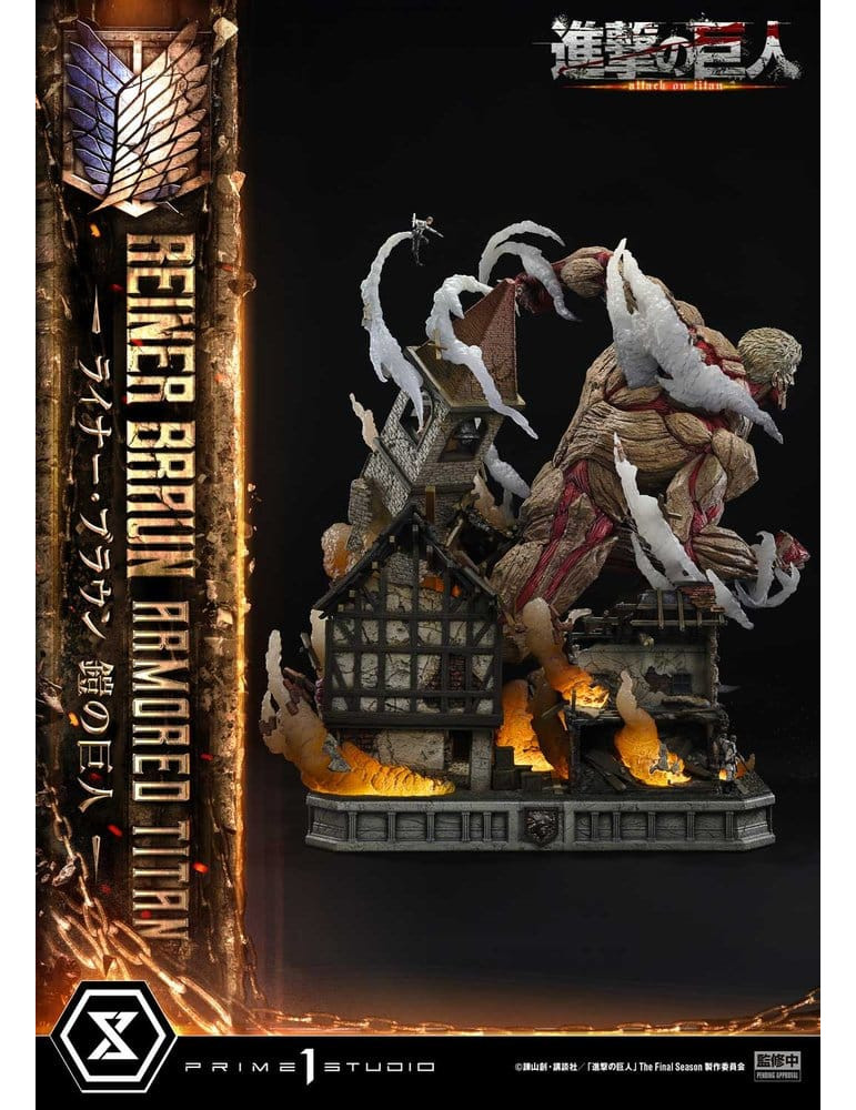 Attack on Titan Ultimate Diorama Masterline Statue Reiner Braun Armored Titan 75 cm Prime 1 Studio