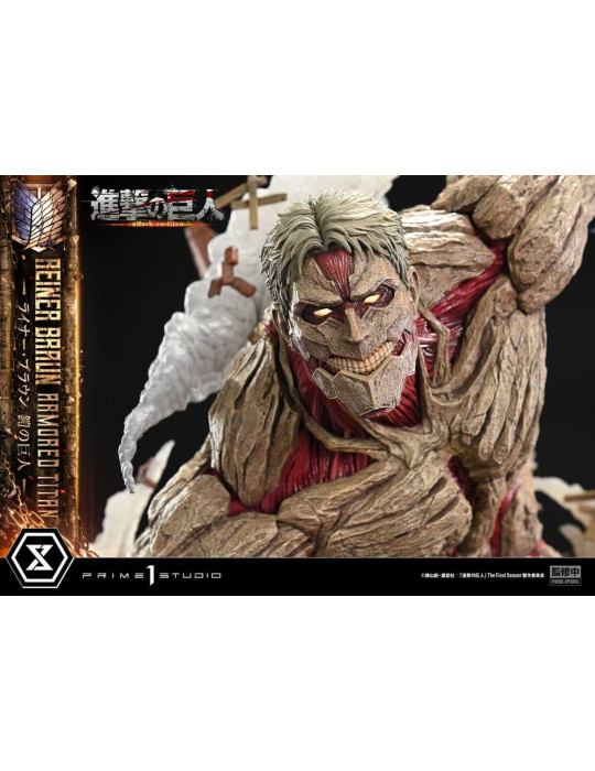 Attack on Titan Ultimate Diorama Masterline Statue Reiner Braun Armored Titan 75 cm Prime 1 Studio