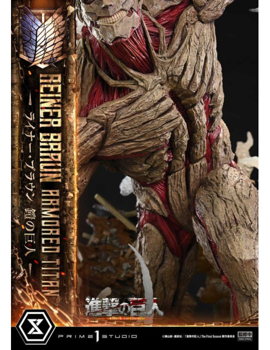 Attack on Titan Ultimate Diorama Masterline Statue Reiner Braun Armored Titan 75 cm Prime 1 Studio