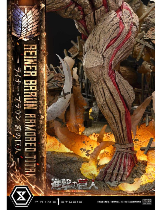 Attack on Titan Ultimate Diorama Masterline Statue Reiner Braun Armored Titan 75 cm Prime 1 Studio