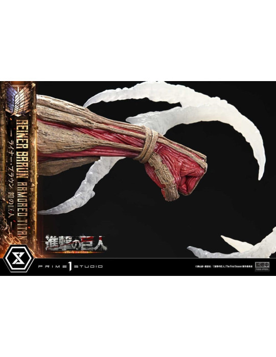 L'Attaque des Titans Ultimate Diorama Masterline Statue Reiner Braun Armored Titan 75 cm Prime 1 Studio